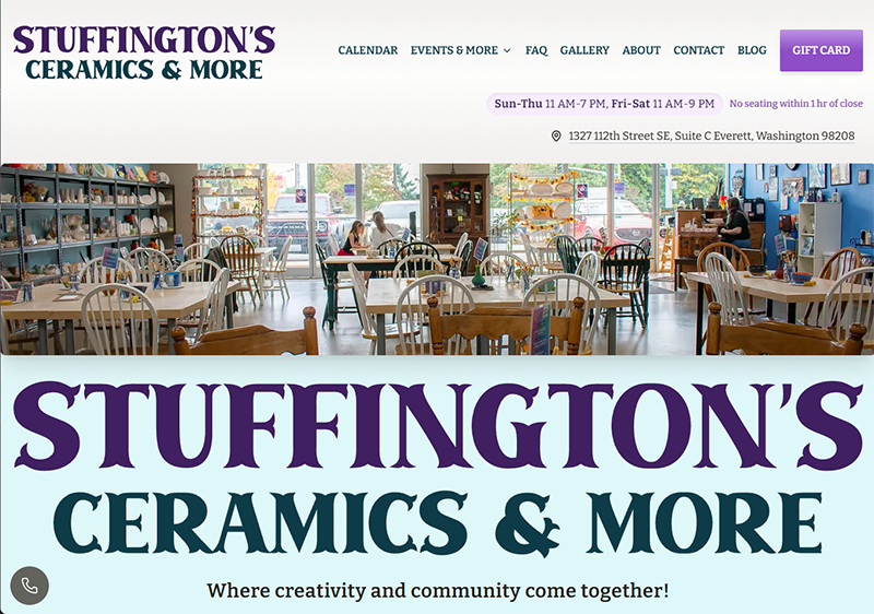 Stuffington's Ceramics & More - Paint Your Own Pottery Studio in Everett, WA